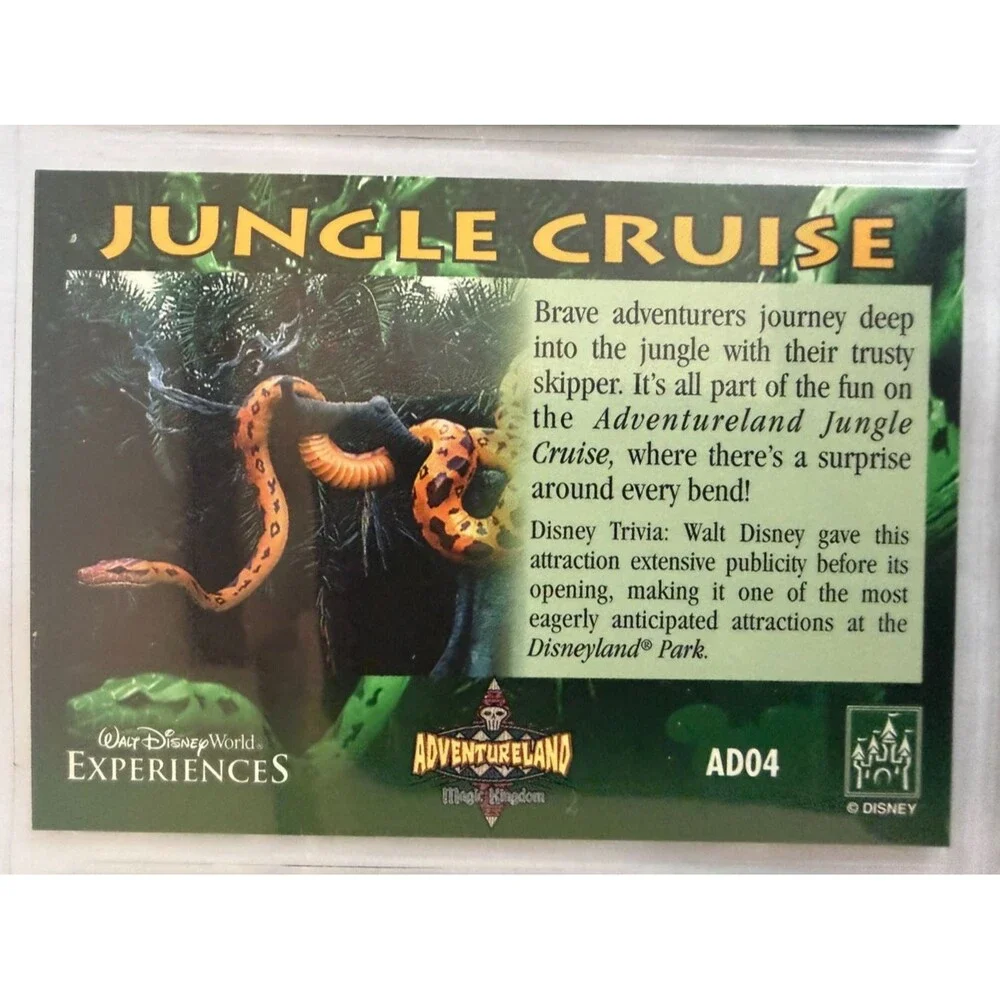 Walt Disney World Experiences Adventureland 9 Card Set Complete In Sleeve